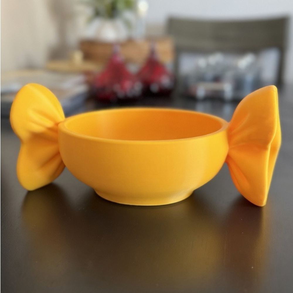Bright‎ Yellow Candy Bow Bowl